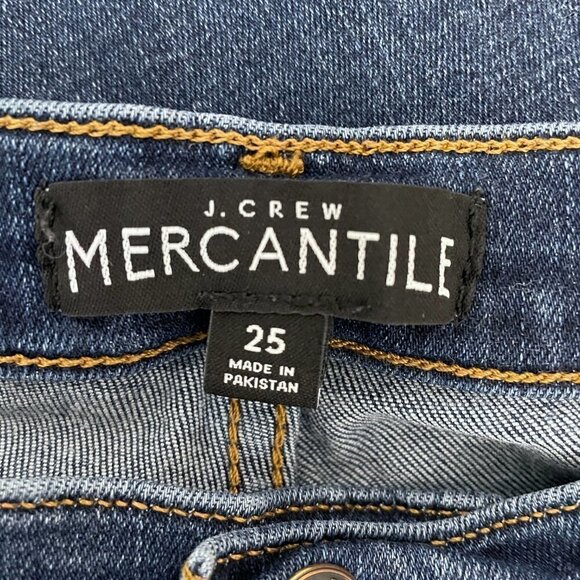 J. Crew Mercantile Women's Jeans High Rise Skinny Straight Leg Medium Wash 25 - Picture 6 of 7